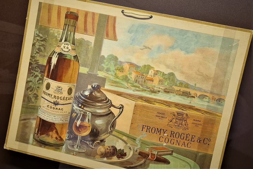 Fromy Rogée & Co Cognac Cognac vinet som blev destillat